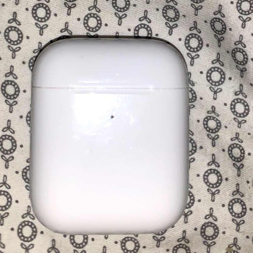 All white AirPod case